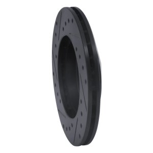 Audi 4000 Brake Rotor (1) - Front Right - R1 Concepts - Drilled & Slotted - Black - `80-`08